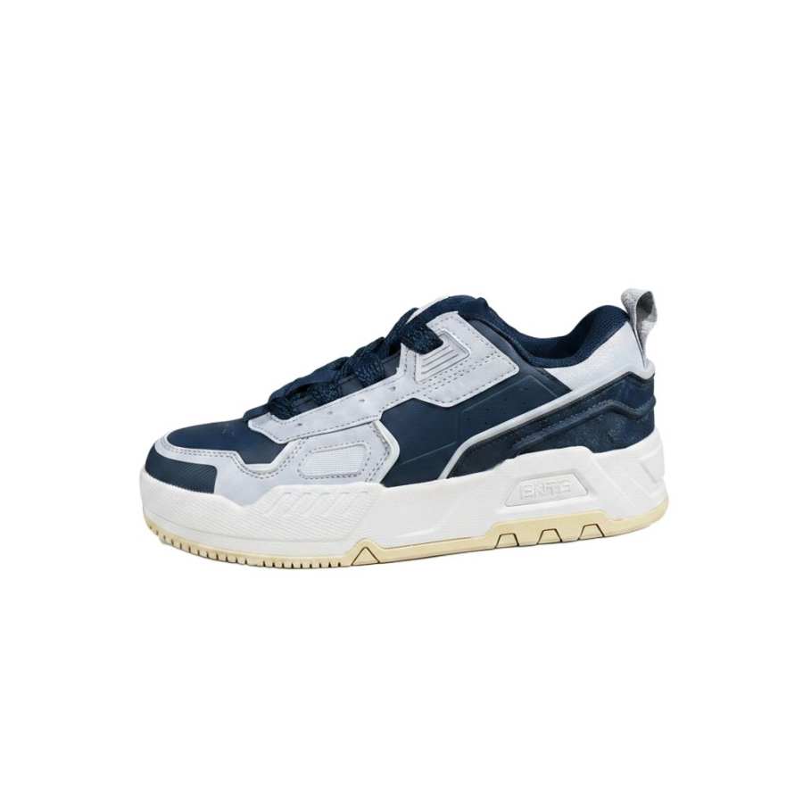 Anta Shanwen Cushioning Height Increasing Low top Skateboard Shoes Men's Midnight Blue
