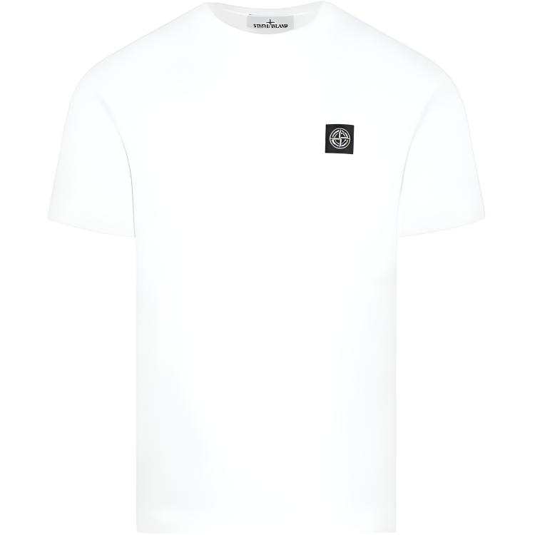 Stone Island logo-patch crew-neck T-shirt