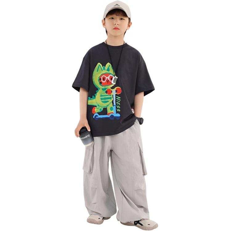 TNTX Kids T Shirts Crew Neck Moderate Non Stretch