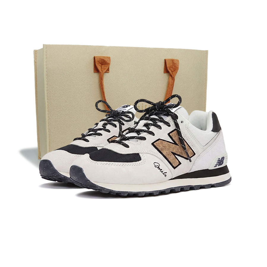 New Balance New Balance NB 574 Textile, Pigskin Low top Running Shoes Unisex Beige Brown