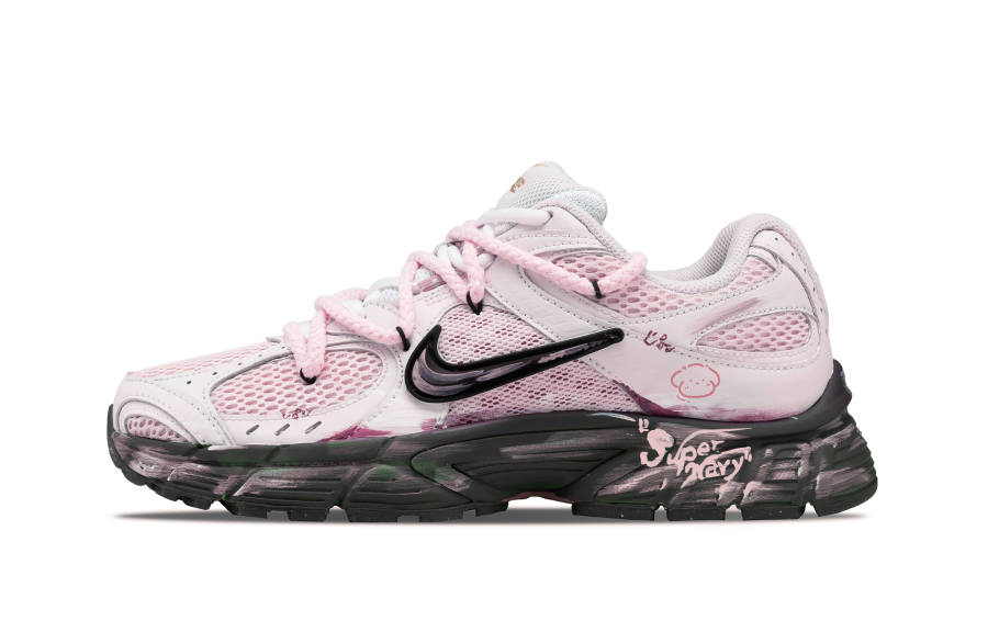 Nike Nike V5 Slip Resistant Abrasion Resistant Low top Running Shoes Men's Pink