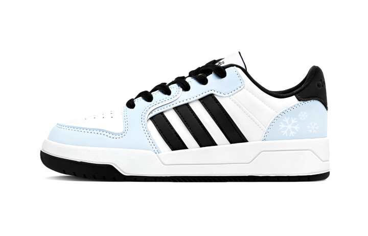 Adidas Adidas ENTRAP Ice Blue Snow Love Slip Resistant Abrasion Resistant Low top Skateboard Shoes Unisex Blue White