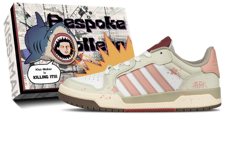 Adidas Adidas ENTRAP Cushioning Abrasion Resistant Lightweight Slip Resistant Low top Skateboard Shoes Unisex Ecru