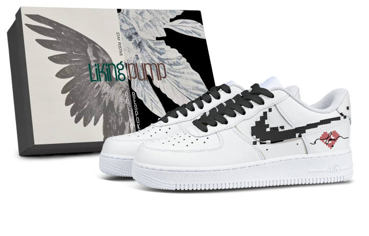 Nike Nike Air Force 1 Leather Coverage Abrasion Resistant Low top Skateboard Shoes Unisex White