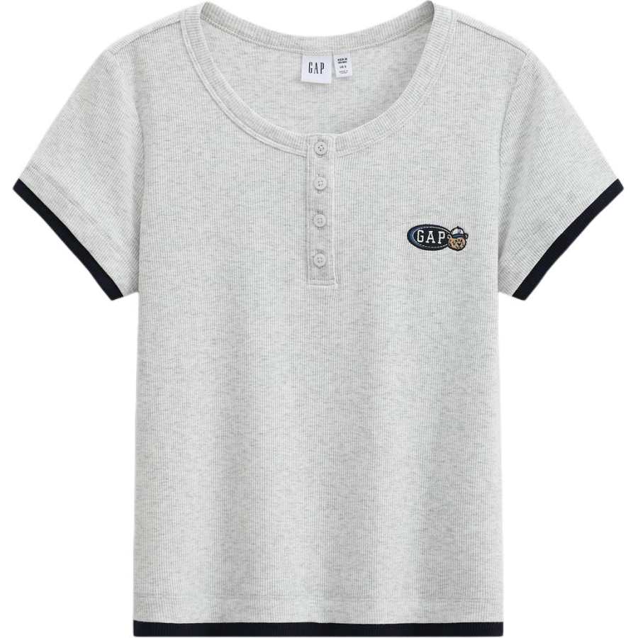 GAP T Shirts Women's Henry Collar