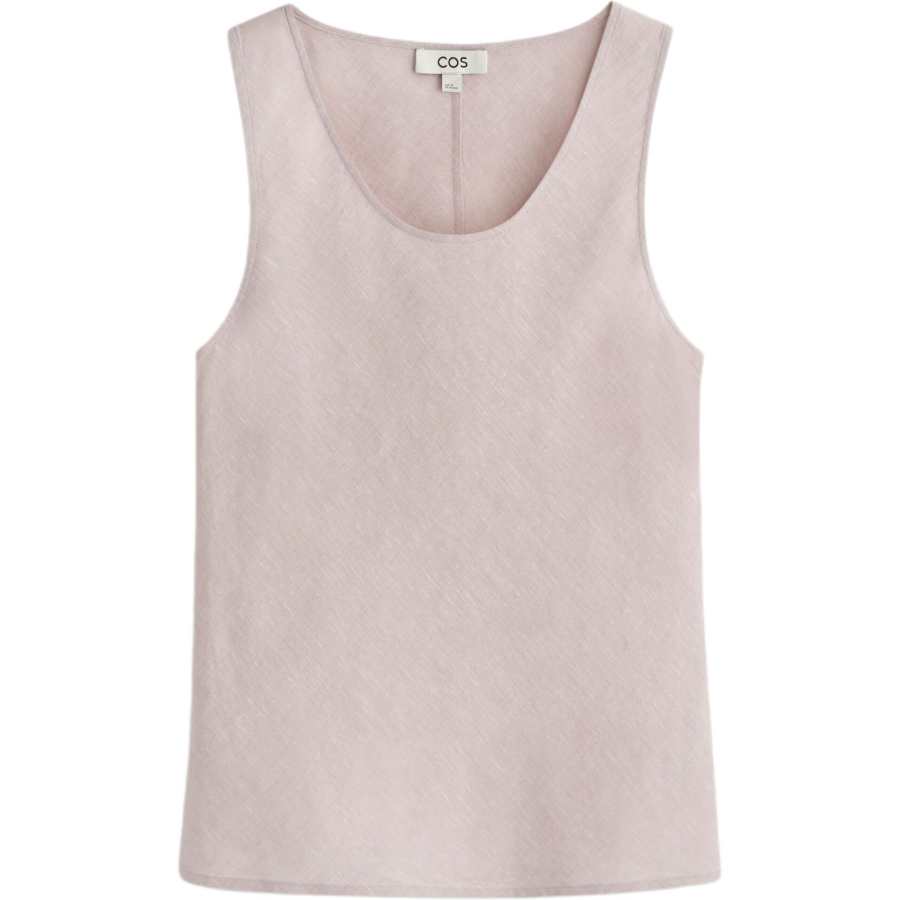 COS Tank Tops Women's Light Pink Crew Neck Other
