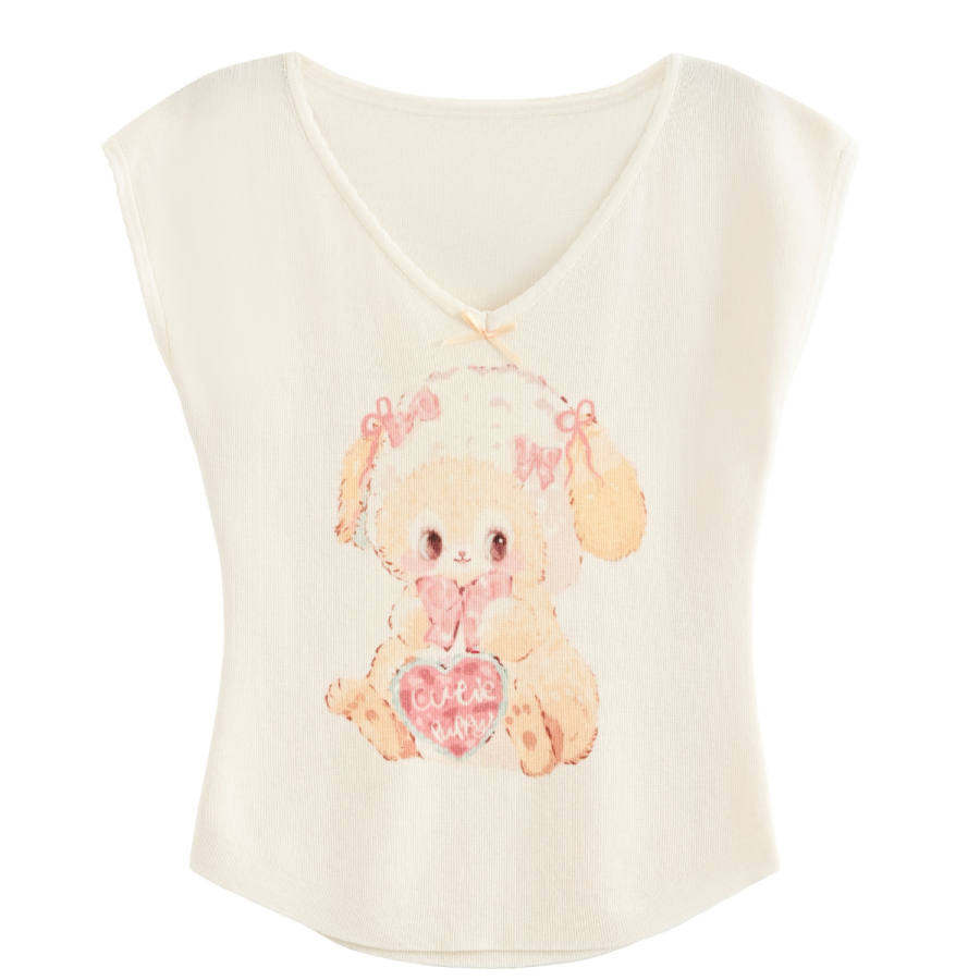 SNBL T Shirts Women's Apricot V Neck Moderate
