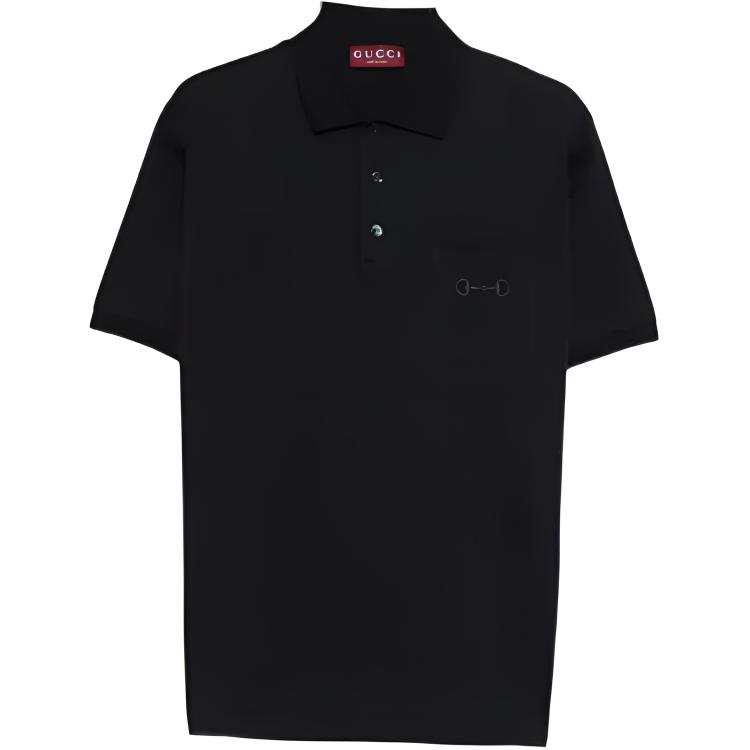 Gucci embroidered polo shirt