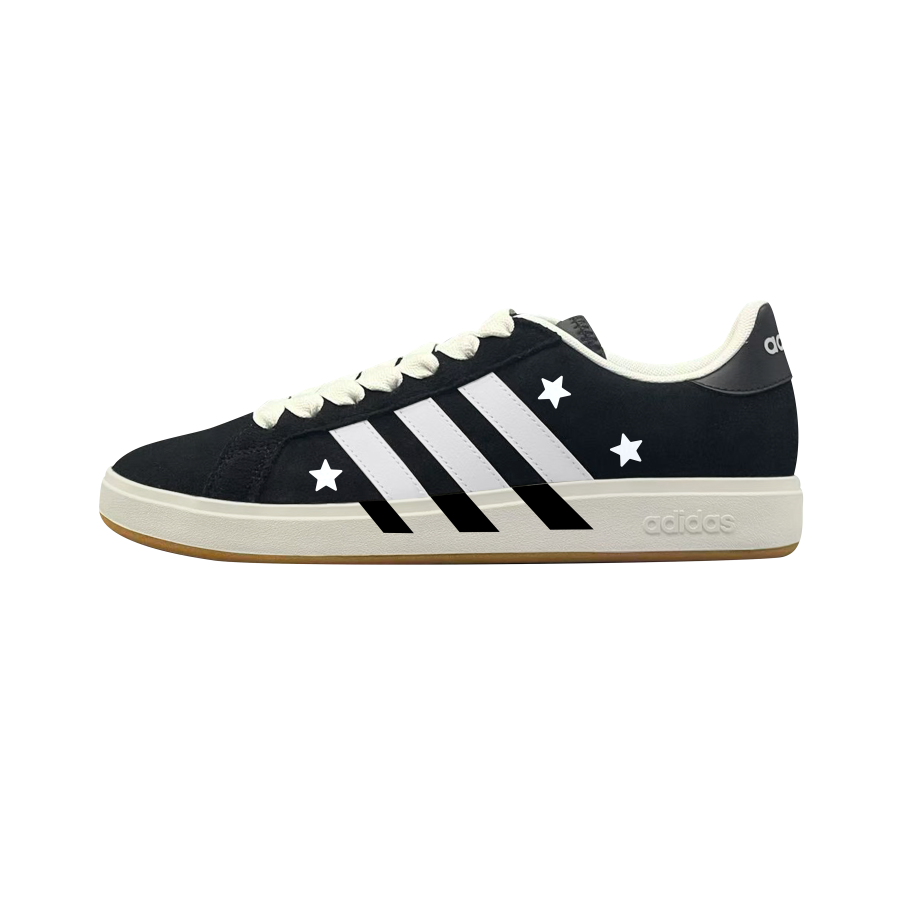 Adidas Adidas Grand Court Base 00s Starry Night Black Slip Resistant, Abrasion Resistant, Lightweight Low top Skateboard Shoes