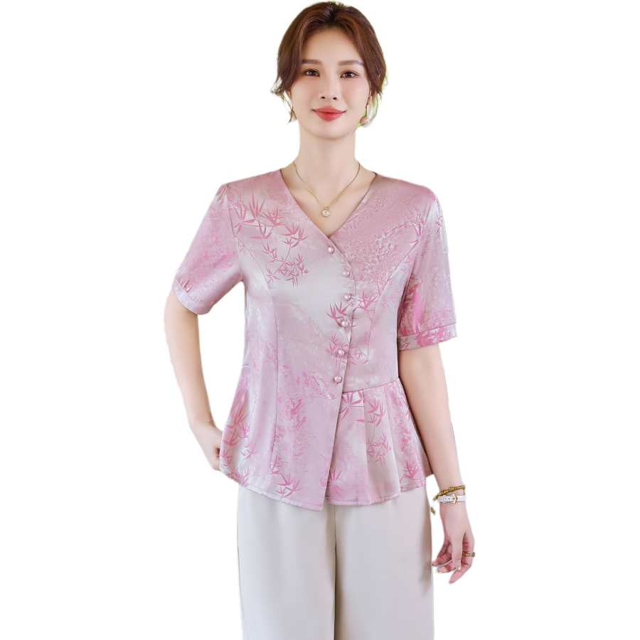 Hodo Shirts Women's Asymmetrical Collar Moderate Shirt