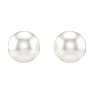 Swarovski Matrix Stud Earrings Unisex White