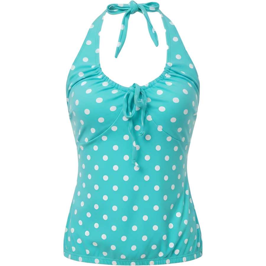 CHARM GLOW T Shirts Women's Blue Halter