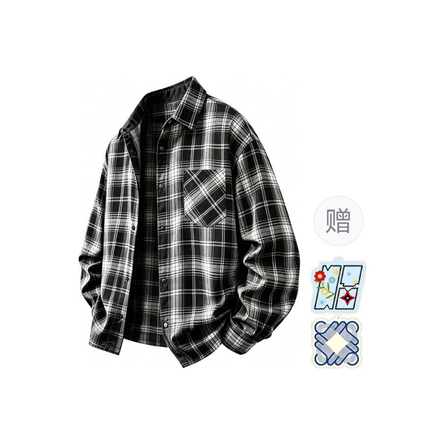 MIIOW MIIOW Shirts Unisex Lapel Thin Shirt