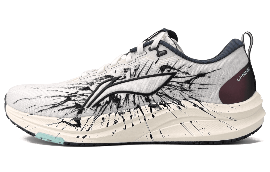 Li-Ning Li Ning Red Hare 8 Cushioning Abrasion Resistant Low top Casual Running Shoes Men's White