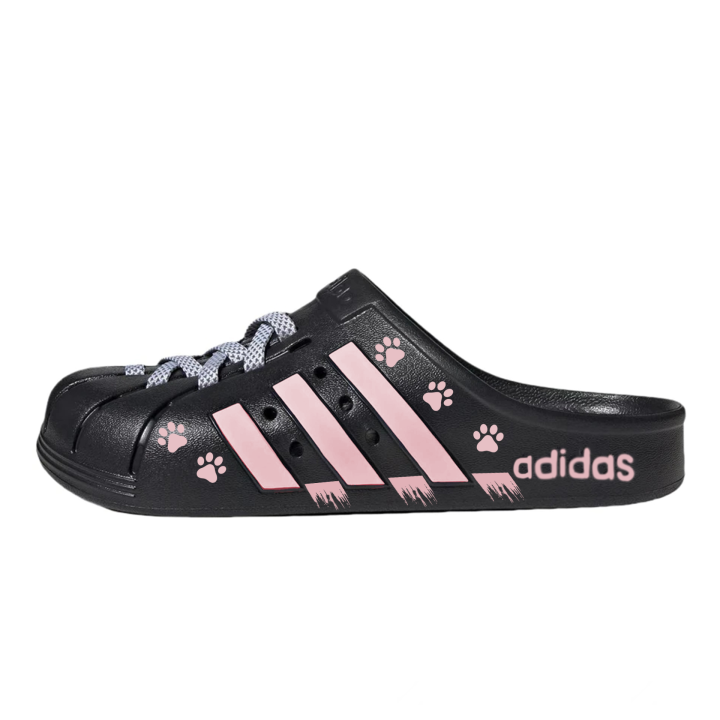 Adidas Adidas ADILETTE CLOGS Pink Kitten Paw Clogs Unisex Pink