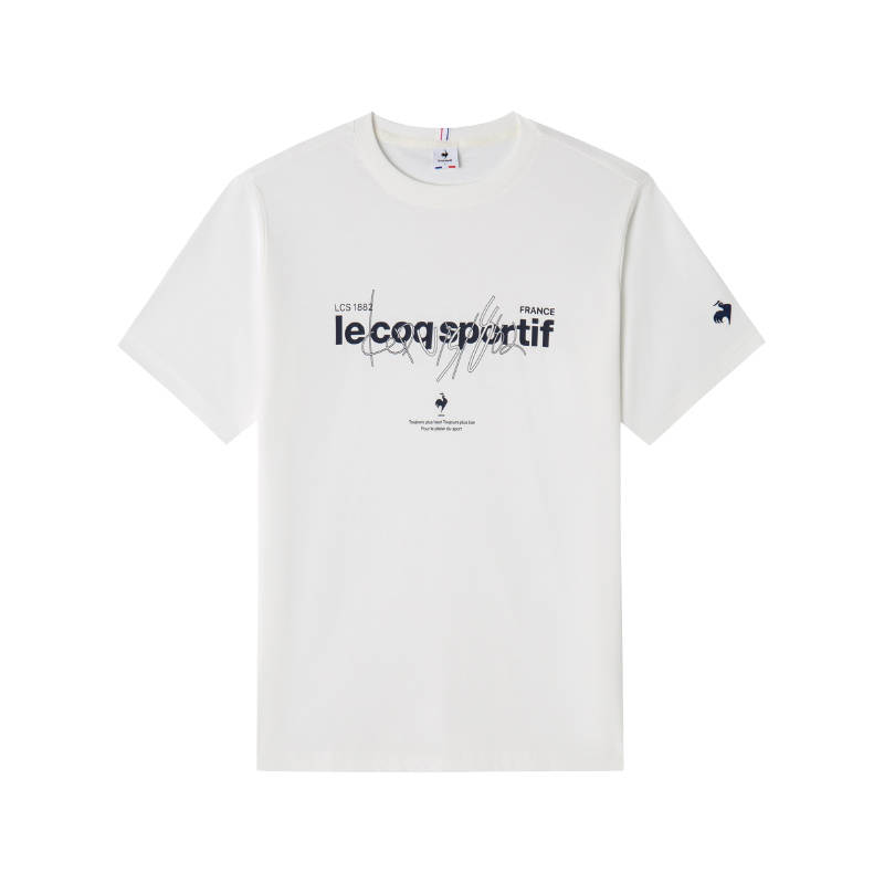 Le Coq Sportif T Shirts Men's Crew Neck Moderate Straight Fit