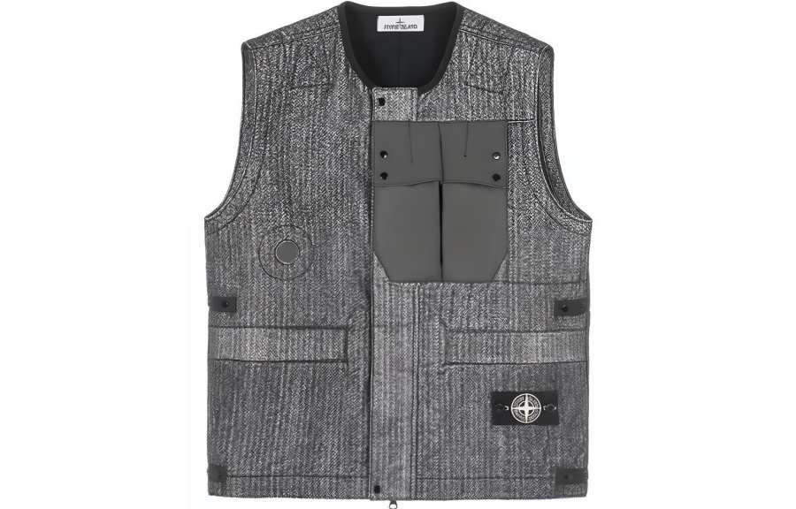 STONE ISLAND FW22 Vest Men's Black