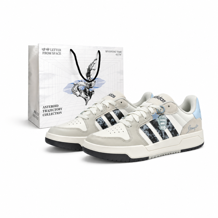 Adidas Adidas ENTRAP Mint Stardust Synthetic Leather Low top Skateboard Shoes Unisex Blue Green