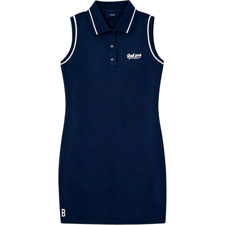 MLB Preppy Style Collection Boston Red Sox SS26 Sleeveless Dress Women's