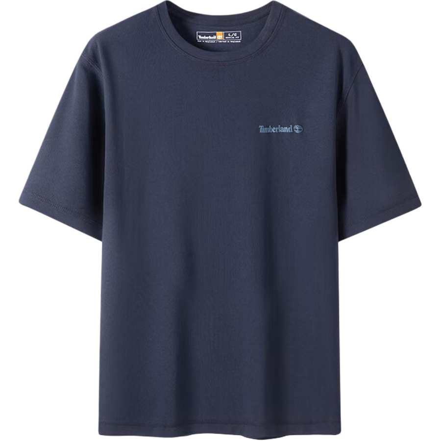 Timberland T Shirts Men's Dark Sapphire/433 Crew Neck Moderate