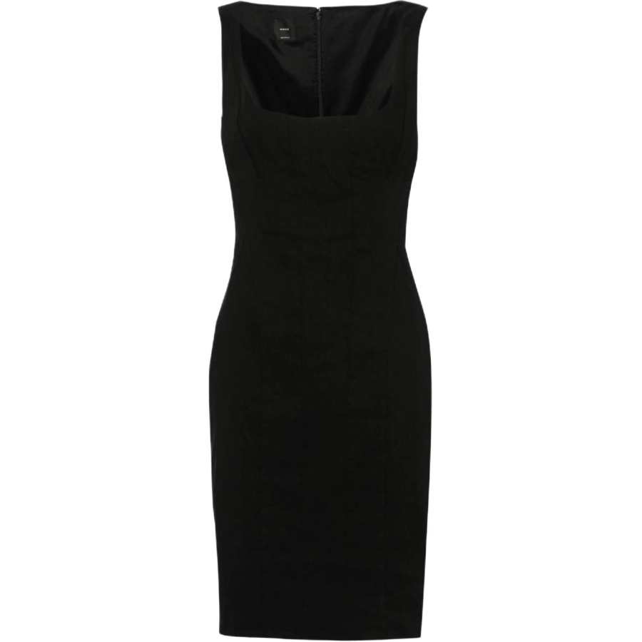 PINKO SS24 Sleeveless Dress Women's Black