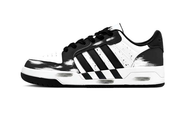 Adidas Adidas ENTRAP Flare Night Slip Resistant Abrasion Resistant Low top Skateboard Shoes Unisex Black White
