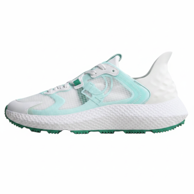 GFORE Textile, TPU Low top Golf Shoes Men's White Green