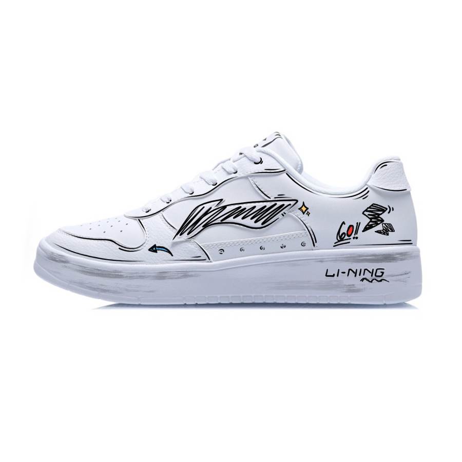 Li-Ning Li Ning Floating Boat Lightweight Breathable Low top Skateboard Shoes Men's