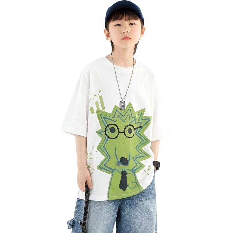 TNTX Kids T Shirts Crew Neck Moderate Non Stretch