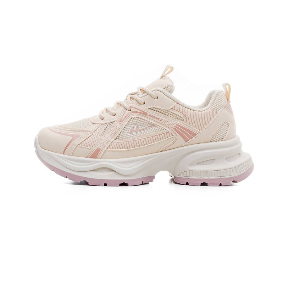 Warrior Synthetic Leather, Mesh Low top Chunky Sneakers Women's