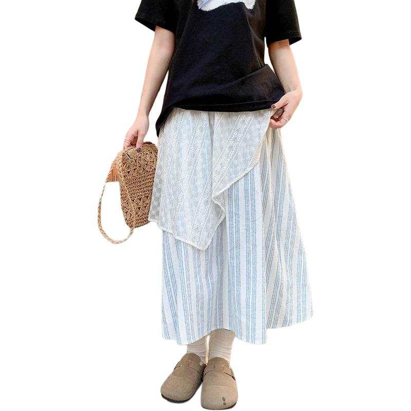 Cotton Gene Casual Long Skirt Women's