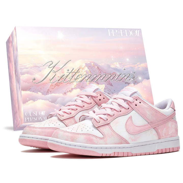 Nike Nike Dunk Skateboard Shoes Unisex Pink White