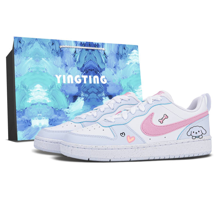 Nike Nike Court Borough Low top Skateboard Shoes Unisex Blue Pink