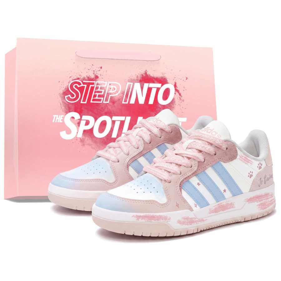 Adidas Adidas ENTRAP Kitten, Shopping Bag Slip Resistant, Abrasion Resistant, Lightweight, Breathable Low top Skateboard Shoes