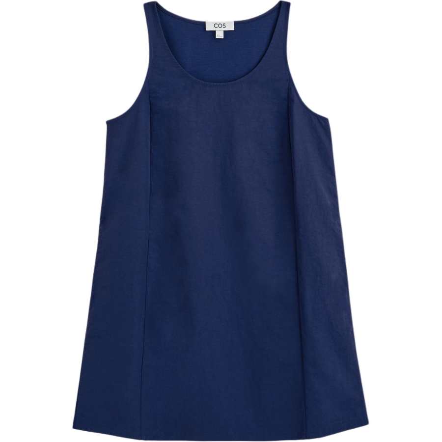 COS Sleeveless Dresses Women's Blue Crew Neck Moderate