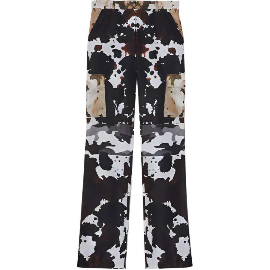 Burberry Cargo Pants Women's Honey Moderate Straight Fit Pants