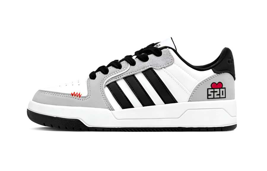 Adidas Adidas ENTRAP Romantic Adventure Slip Resistant Abrasion Resistant Low top Skateboard Shoes Unisex Gray White