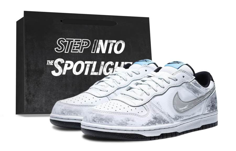 Nike Nike Big You Tong, Gray, Blended, Shopping Bag, Special Treatment Slip Resistant Low top Skateboard Shoes Unisex Gray
