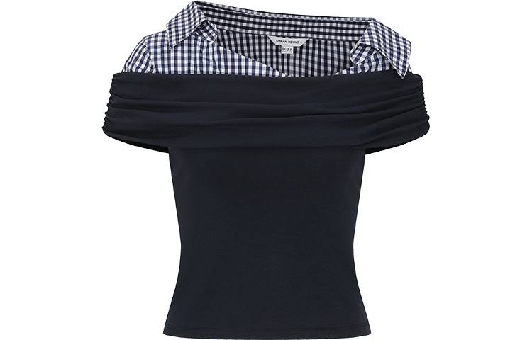 URBAN REVIVO Shirt Women's Navy Blue