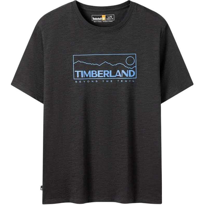 Timberland T Shirts Men's 001 Black Crew Neck Moderate