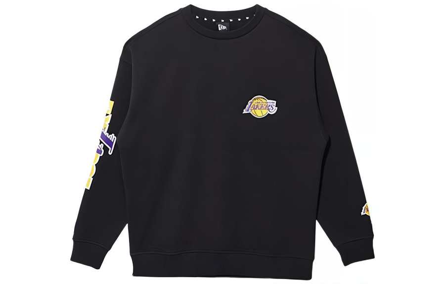 New Era Sweatshirts Unisex Black Crew Neck Moderate