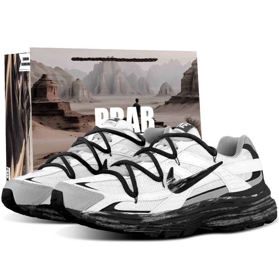Nike Nike Initiator Casual City Commuting Running Shoes Unisex Black White Gray