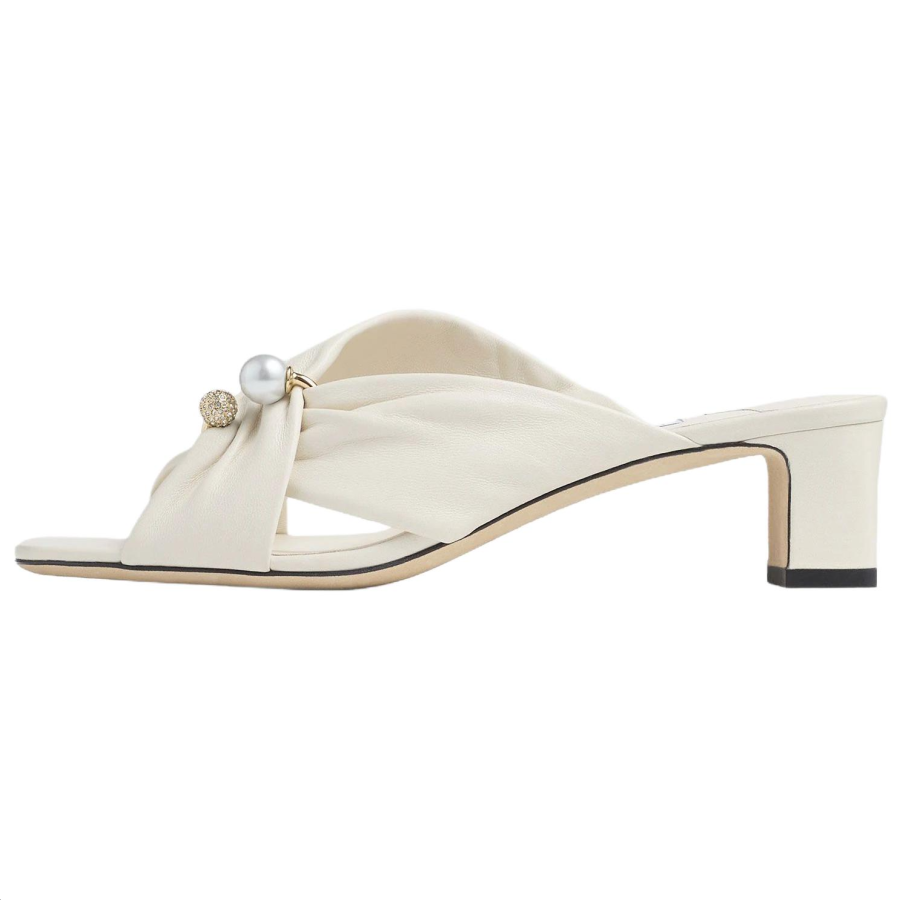 Jimmy Choo Slide Slippers Women's Latte