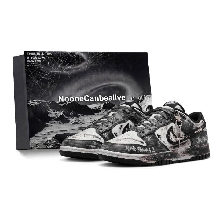 Nike Nike Dunk Universe Exploration, Dull Galaxy Cow Leather Abrasion Resistant Slip Resistant Low top Skateboard Shoes