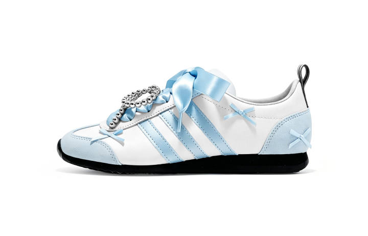 Adidas Adidas VS JOG 2.0 Miu Collection Lightweight Breathable Low top German Army Trainers Unisex Smoke Blue 3.0