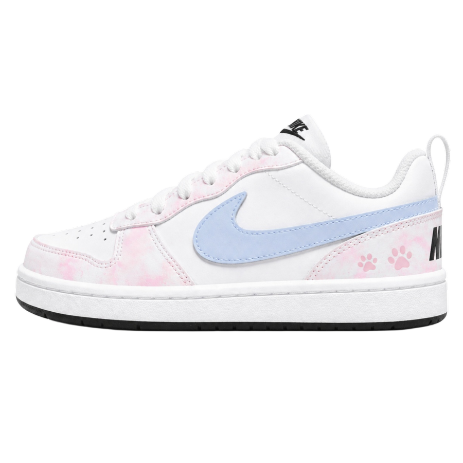 Nike Nike Court Borough Meow Paw Milk Blue Slip Resistant, Abrasion Resistant, Breathable Low top Kids' Skateboarding Shoes