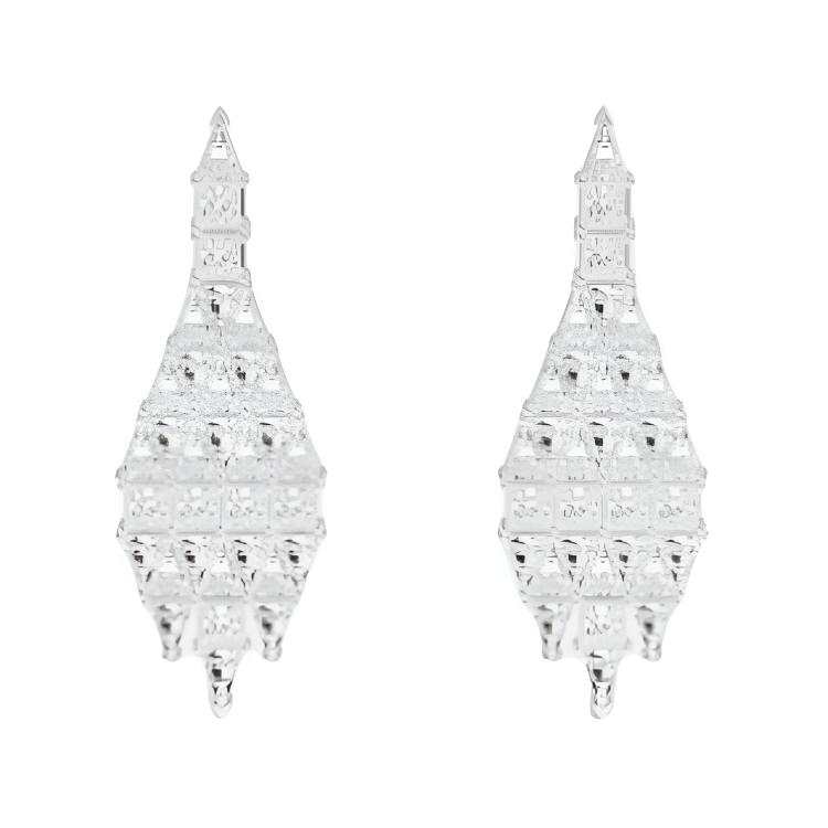 Apm Monaco Synthetic Cubic Zirconia Alloy Earrings Women's White