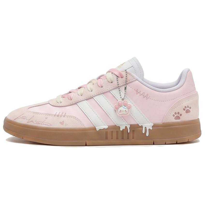 Adidas Adidas Gradas Cat Paw Sweetheart Slip Resistant Low top Skateboard Shoes Unisex Pink