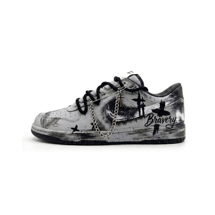 Nike Nike Big Universe Exploration, Universe Starry Stream Slip Resistant Abrasion Resistant Low top Skateboard Shoes Men's