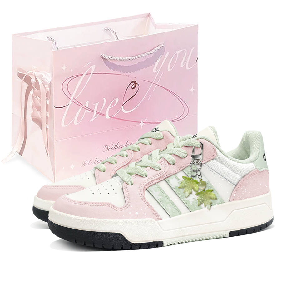 Adidas Adidas ENTRAP Shopping Bag, Flowers Included Low top Skateboard Shoes Unisex Pink Green